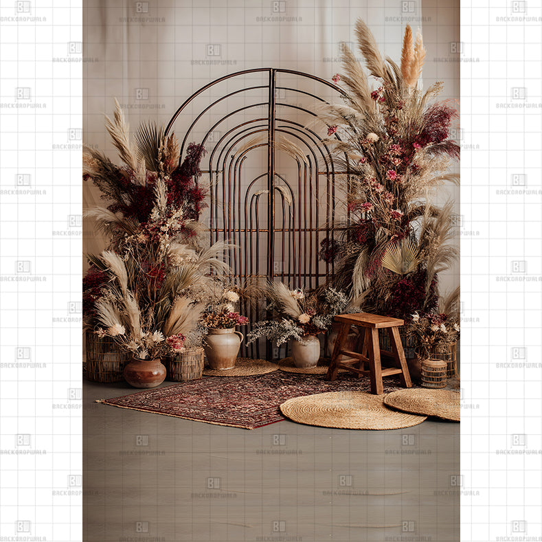 The Textural Bronze Gateway Printed Maternity Backdrop