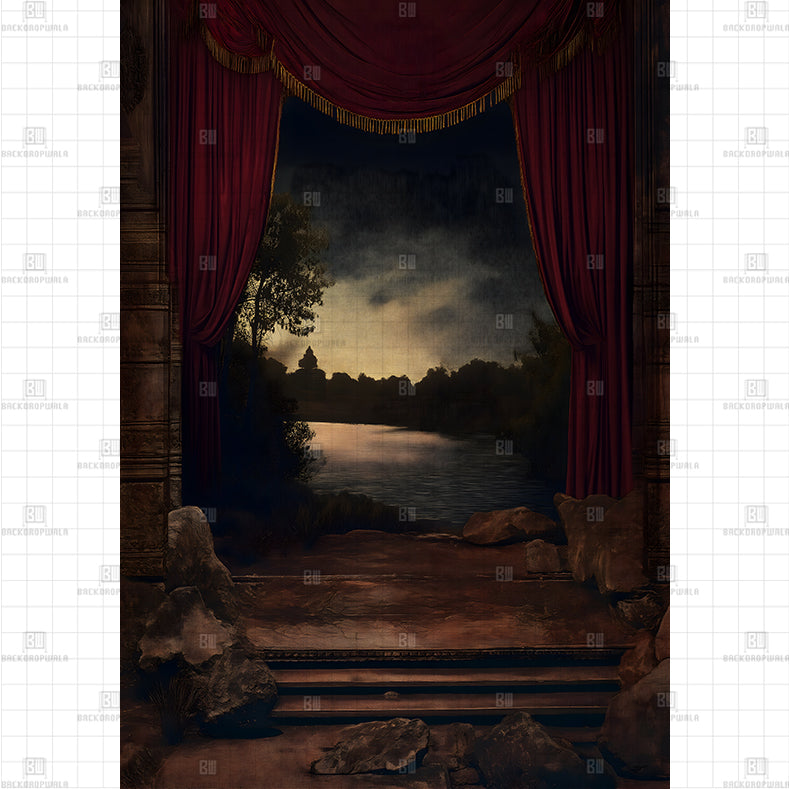 Theater Stage Backdrop Printed Maternity Backdrop