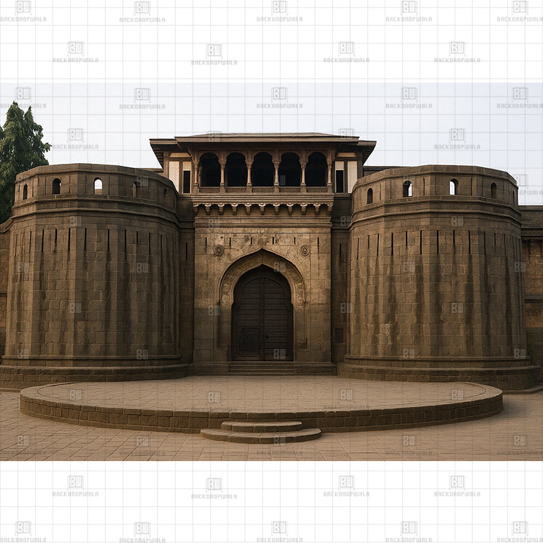 Pratapgad Fort Entrance Printed Baby Backdrop – BACKDROPWALA