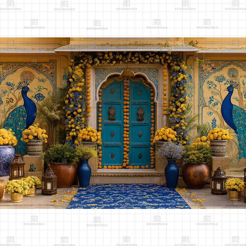 Marigold Palace Door PRINTED BACKDROP