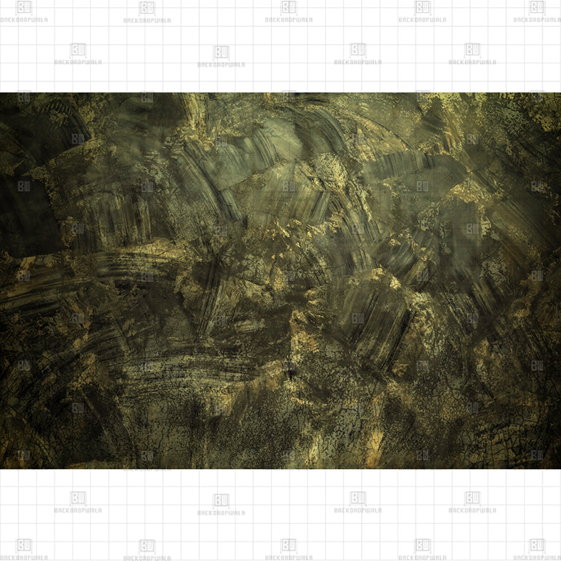 Green Gold Printed Baby Backdrop