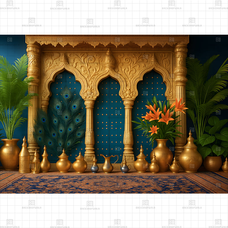 Triple Arch Setup PRINTED BACKDROP