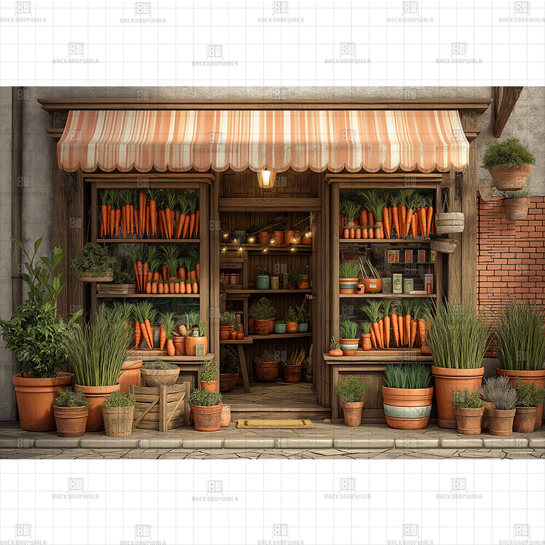 The Organic Carrot Shop Printed Baby Backdrop