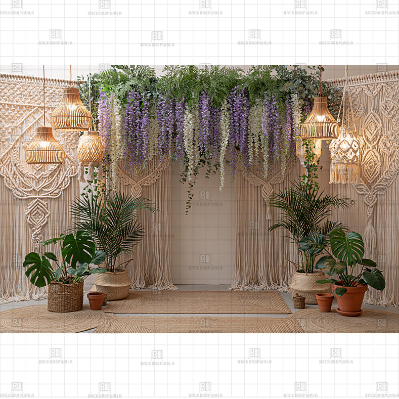 The Bohemian Greenhouse Printed Baby Backdrop