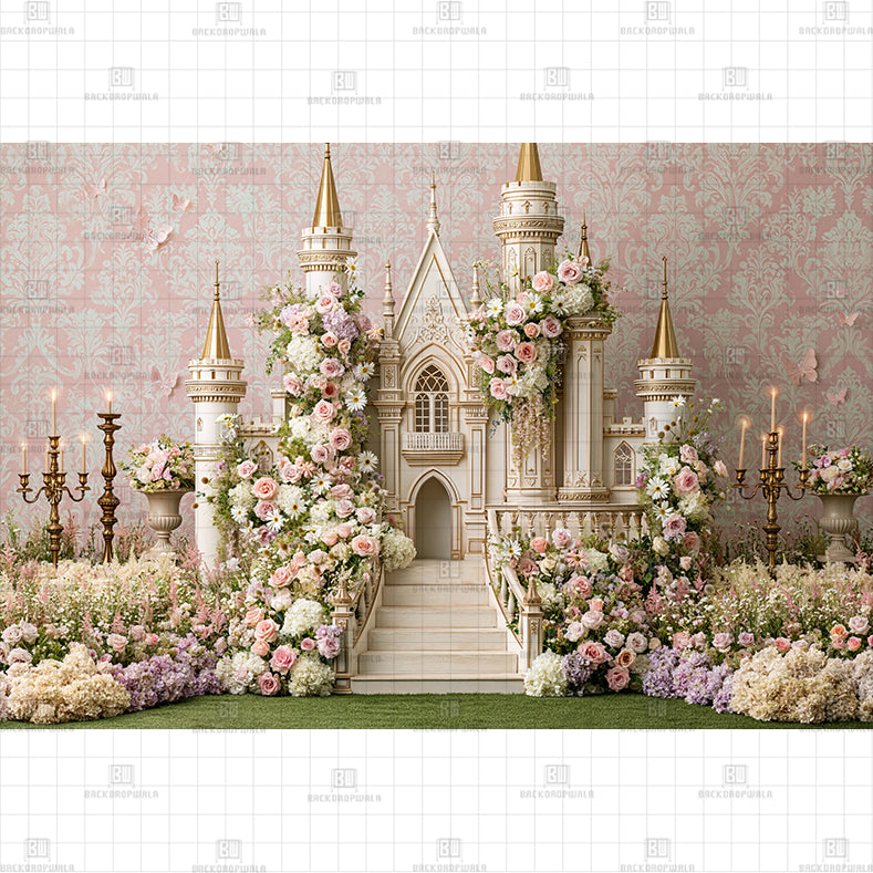 Royal Carriage Printed Baby Backdrop