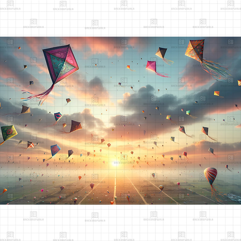 Sunset Kit Spectacular Printed Baby Backdrop