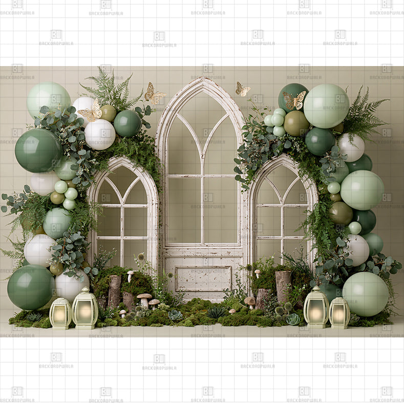 Floral Fiesta Printed Baby Backdrop