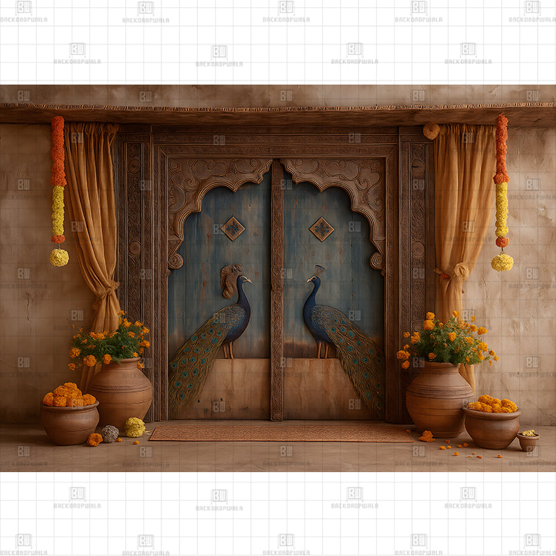 Rustic Door Setup PRINTED BACKDROP