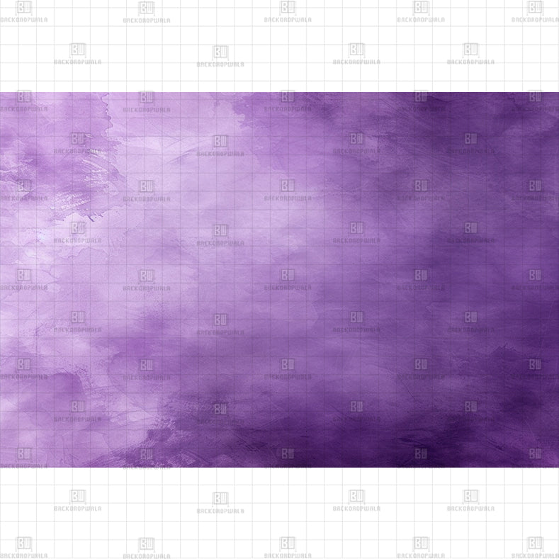 Purple Watercolor Printed Baby Backdrop