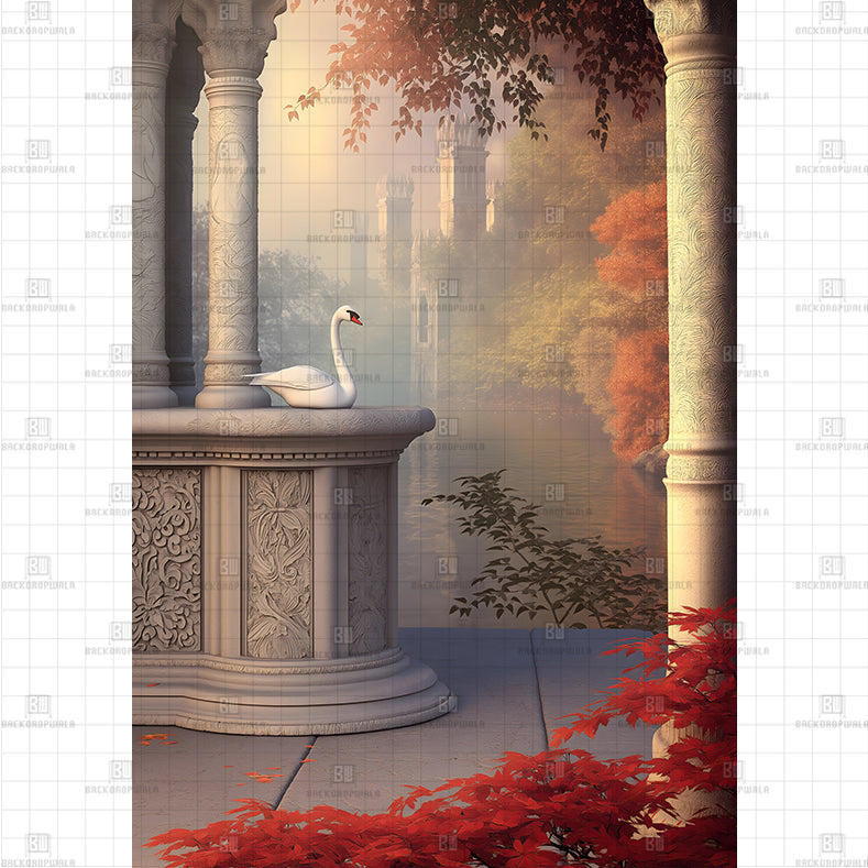 Swan Terrace Backdrop Printed Maternity Backdrop