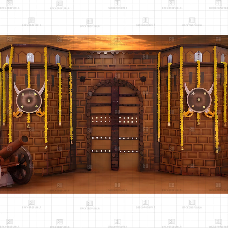 Panhala Fort Interior Printed Baby Backdrop – Backdropwala