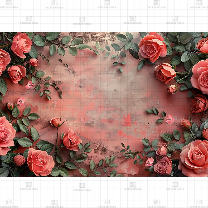 Rose Board Backdrop Printed Born Baby Backdrop