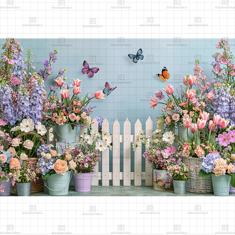 Twilight Garden Printed Baby Backdrop