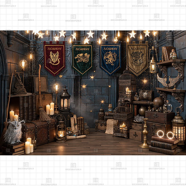 Hogwarts Shield Printed Baby Backdrop
