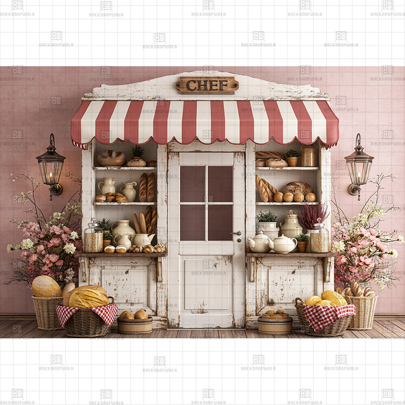 Luxuries Cafe Printed Baby Backdrop