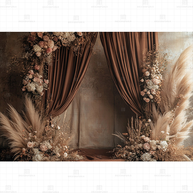Blush Busk Printed Baby Backdrop