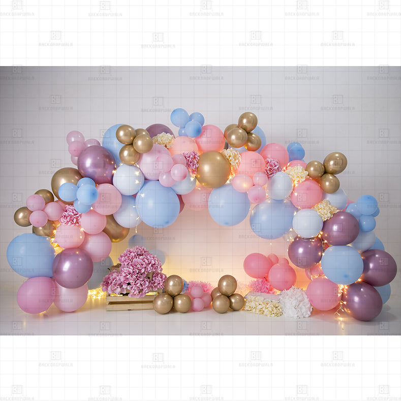 Sparkling Sky Birthday Printed Baby Backdrop