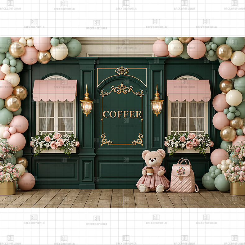 Dreamy Blue Birthday Printed Baby Backdrop