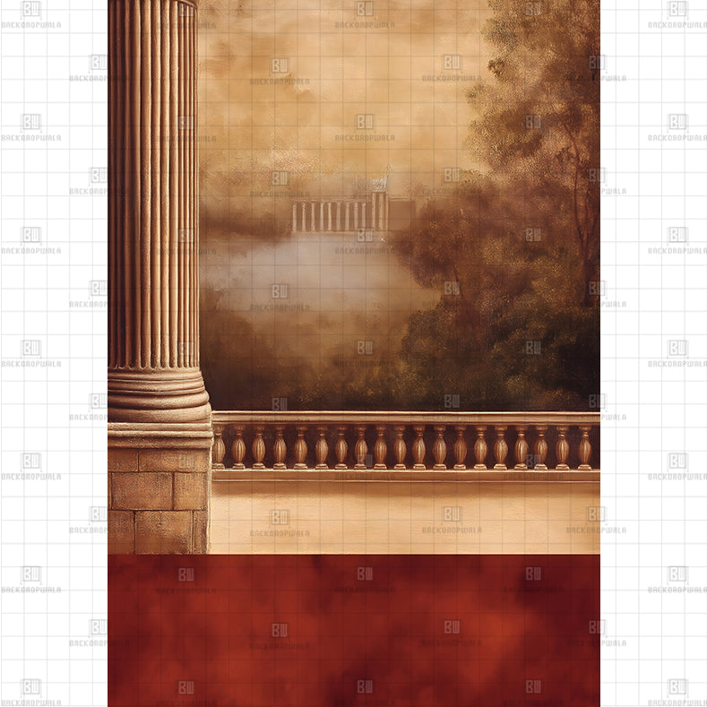 Ancient Palace Archway Backdrop Printed Maternity Backdrop