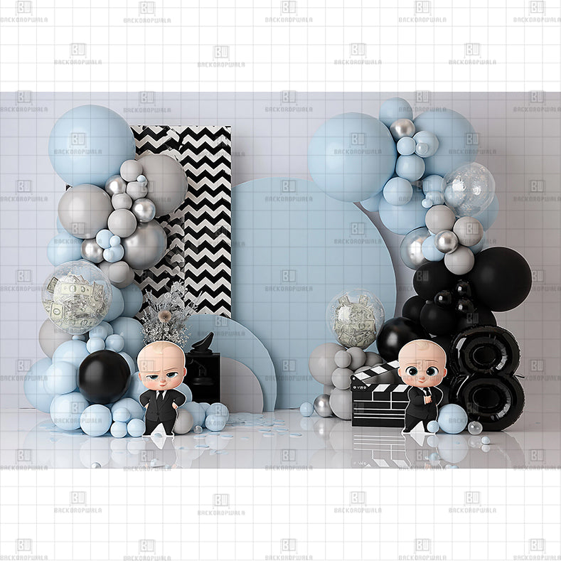 Milk & Money Printed Baby Backdrop