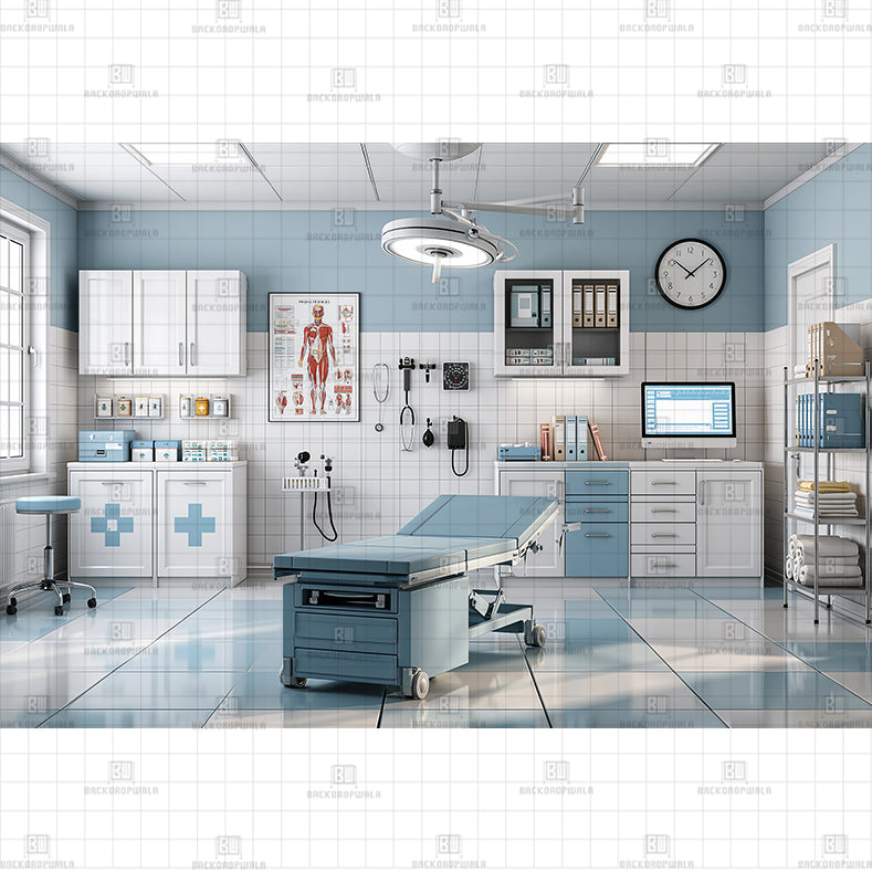 Doctor’s cabin Printed Baby Backdrop
