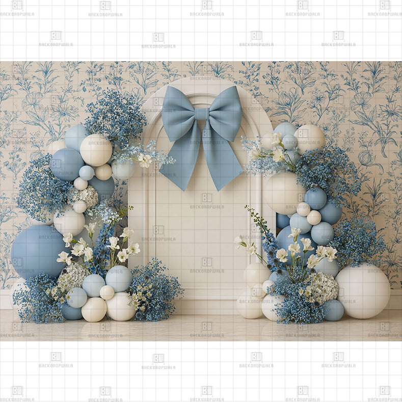 Champagne Sparkle Birthday Printed Baby Backdrop